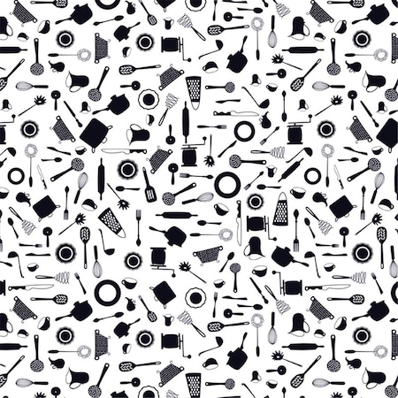 Fine-Line 8 ft. x 18 in. Grip Prints Cucina Non Adhesive Shelf Liner FI1677512